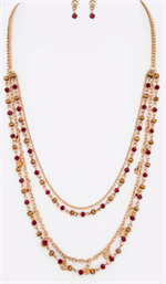 Red and gold necklace image